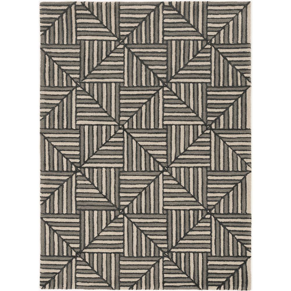 KAS 4304 Libby Langdon Upton 2 Ft. 3 In. X 8 Ft. Runner Rug in Navy/Charcoal